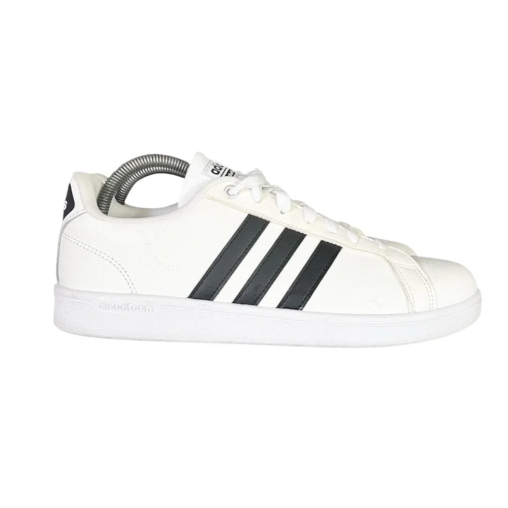 Adidas Cloudfoam Advantage Mens White Black Sneakers AW4294 Size 9